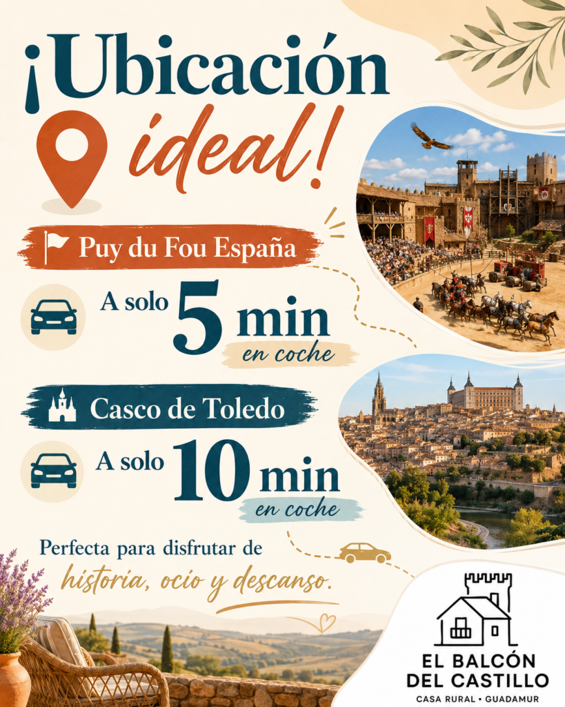 Casa Rural Toledo con Piscina. Puy du fou